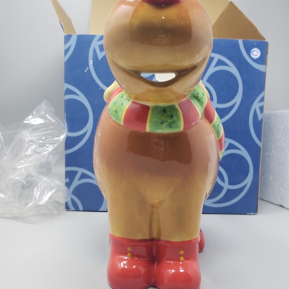 Department 56 Ceramic Red-Nose Reindeer Pitcher - Picture 3 of 11